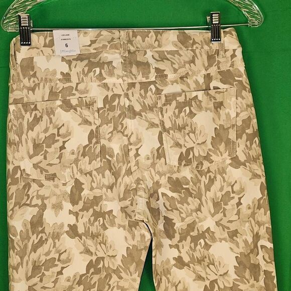 NWT J McLaughlin Womens Off White Khaki Barrens Lexi Jeans 6 - Picture 4 of 7